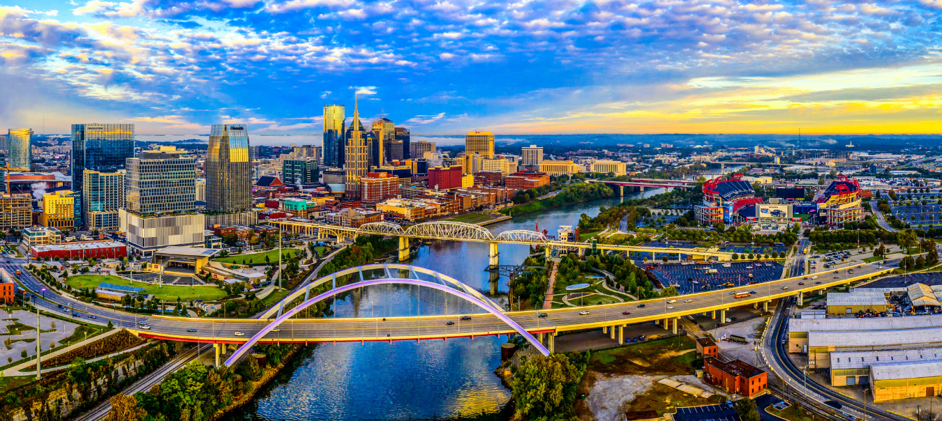 website image colorful nashville aerial - Think Tennessee