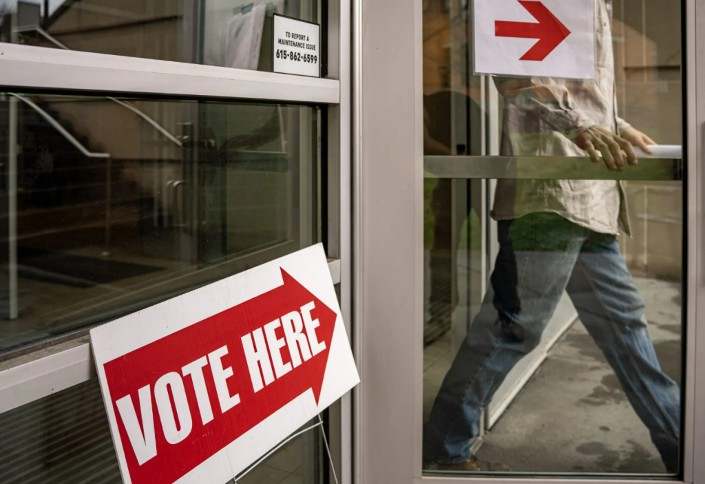 The Howard Office Building serves as a polling station during Super Tuesday on March 5, 2024. Credit: Banner Photo/Martin B. Cherry | Nashville Banner