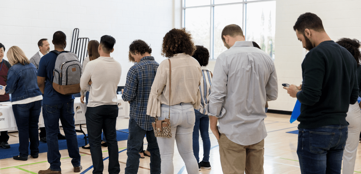 website image line of voters - Think Tennessee